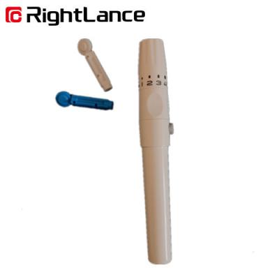 China 30g Painless Lancing Device 5 Depth Settings Blood Glucose Lancet Pens ISO13485 for sale
