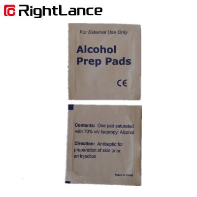 China Non Woven Sterile Alcohol Prep Pads Swabs 70% Isopropyl Unscented ISO13485 for sale