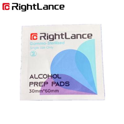 China 4.3in 5.9in Alcohol Prep Pads Disposable Non Woven Swab Alcohol Pad for sale