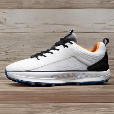 China Sapatos de golfe com logotipo personalizado e impermeável de microfibra adequados para grama à venda