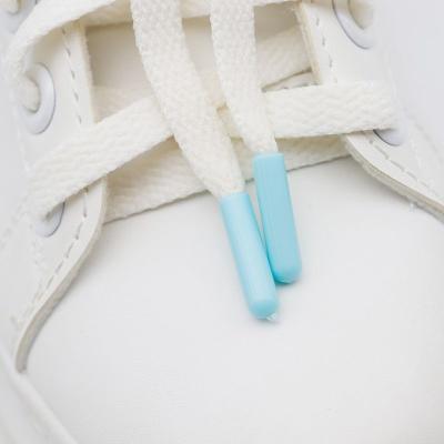 Chine Couleur en plastique lacets de pieds lacets de pieds joint Baotou imprimé lacets de chaussures de coton plat polyester 6mm 8mm lacets largeur à vendre