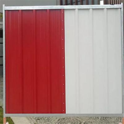 中国 ISO9001建築現場の鋼鉄一時的な場所の板囲いの塀のパネル 販売のため
