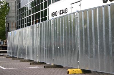 China Los paneles temporales revestidos galvanizados de la valla publicitaria del polvo en el sitio de Ausrtalian Buliding en venta