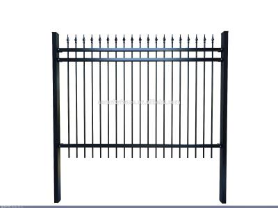 China Black Pre Galvanized PVC Coated Garden Picket Fence for sale