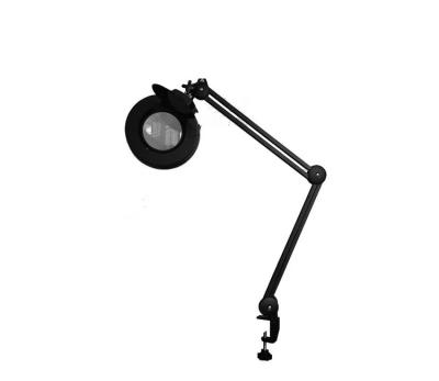 China Magnifying lamp with fluorescent light source 22W magnifier light clamp base 5inch lens 127mm lens en venta