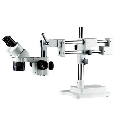 China dual power dissecting microscope dual magnification stereo microscope dual arm boom stand for sale