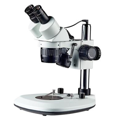 China Stereo microscop dual magnification boom stand binocular two magnification stereo microscope en venta