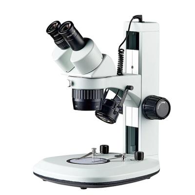 China dual power dissecting microscope track stand binocuar eyepiece two mangification upper and lower lighting en venta