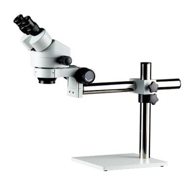 China Stereo microscope zoom magnification φ38mm boom stand  single arm expand operation for sale