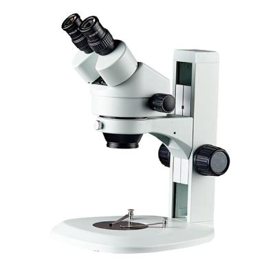 China Stereo microscope zoom magnification  track stand binocular head specimen three-dimensional view for sale