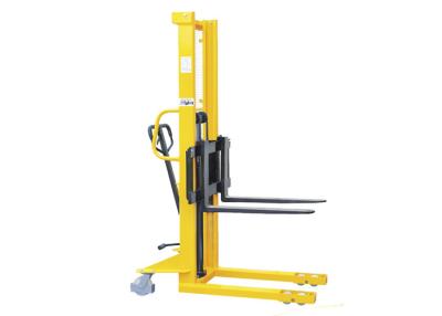 China Flexible Manual Hydraulic Stacker , Manual Stacker Pallet Truck 1235mm ​Turning Radius for sale