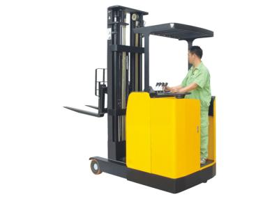 China Stand On 1 Ton Narrow Aisle Truck 6200mm Height With Hydraulic Steering System for sale