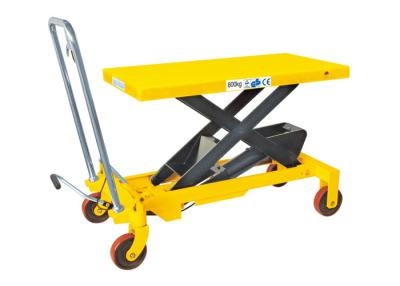 China Heavy Weight Manual Lift Table , Materials Handling Small Hydraulic Lift Table for sale