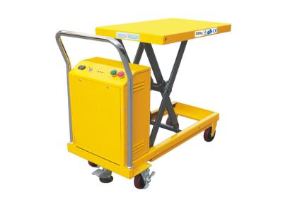 China Single Electric Scissor Lift Table Truck High Strength With 900mm Lifting Height for sale