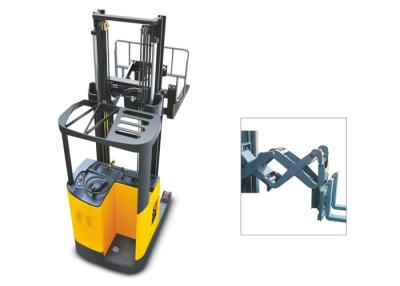 China Double Scissors Narrow Aisle Reach Forklift , 1 Ton Electric Forklift 24V 560AH for sale