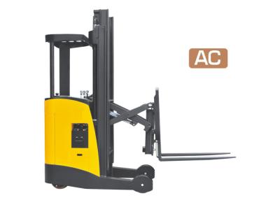 China Full Electric Power Narrow Aisle Reach Truck , Narrow Aisle Straddle Truck High Speed for sale