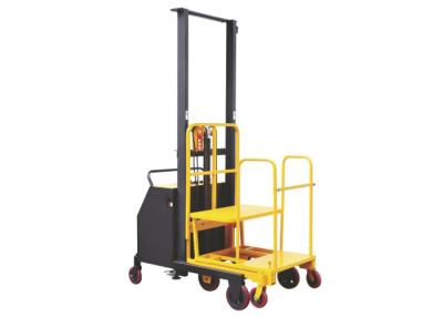 China Semi Electric Order Selector Forklift , PU Wheel Warehouse Order Picking Equipment  for sale