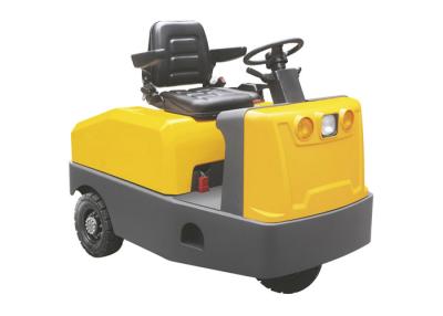 China Yellow 3 Ton Small Electric Tractor , Car Shape Battery Driven Electric Tow Tugs for sale