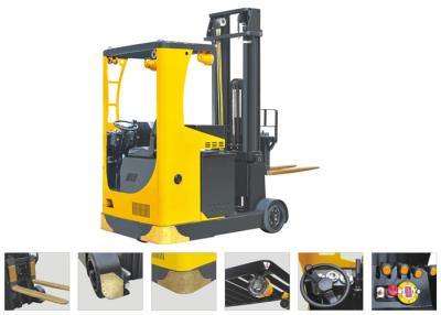 China Seat Type Electric Reach Truck Forklift , Narrow Aisle Reach Truck 6.2m Lifting Height for sale