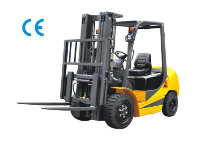 China 2500kg Four Wheel Forklift Gas Powered With Three Stage Mast Lift Height 6m for sale