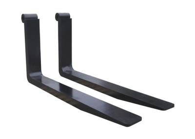 China Industrial Forklift Spare Parts Fork Attachments Black Color Customized Size for sale