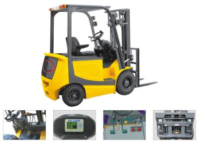 China Hydraulic Operating Four Wheel Electric Forklift 1760mm Turning Radius for sale
