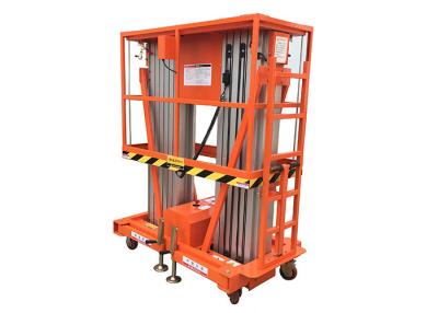 China 1.1kw Two Masts Scissor Lift Platform 200kg Capacity 5.8m Working Height for sale