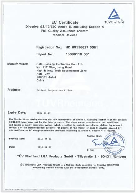 CE Certification - Hefei XIXI Electronics Co., ltd