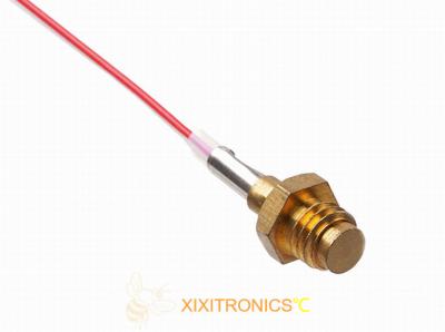 China RoHS Precision NTC Threaded Temperature Sensor PT100 for Industrial Control Heating Plate for sale
