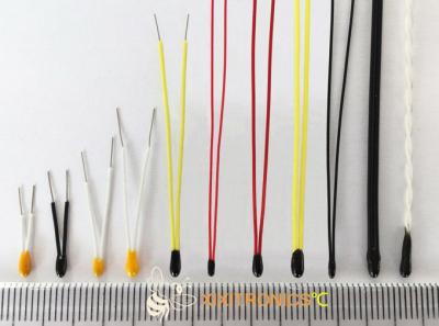 China Teflon Wire Small Head Size of Epoxy Coated Thermistors MF5A-5 Series 10K Ohm NTC Thermistor for sale