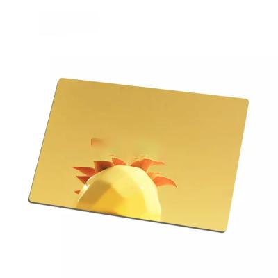 China 410S 410 316 316L Gold Color Stainless Steel Sheet 0.3mm To 5.0mm Thick à venda
