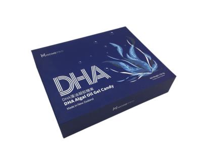 China Las algas del DHA engrasan la caja de empaquetado exquisita tridimensional de empaquetado de la caja 3D del caramelo del gel en venta