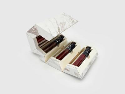 China Kundenspezifische Marmorlippenstift-Geschenkbox-magnetisches Geschenkbox-Valentinstag-Geschenk zu verkaufen