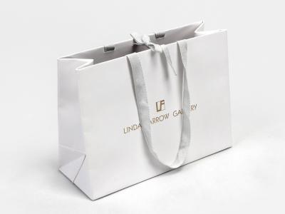 Cina La corda tessuta del cotone tratta Tote Bag Custom Brand premio perfetto bianco puro in vendita
