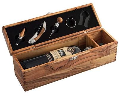 China Anniversary Wedding Wooden Gift Boxes For Wine Bottles Business Gift for sale