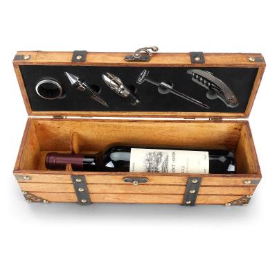 China Premium Gift Wooden Wine Box Single Gift Wine Box For Birthday Wedding for sale