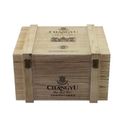 China Large Whiskey Personalised Wooden Wine Box Glossy Lamination for sale