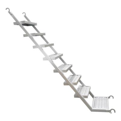 China Lightweight Silver Scaffolding Climbing Ladders with 50cm Step Width for sale