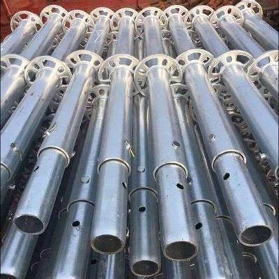 China Tianjin China Ringlock System All Accessories Galvanized Steel /Aluminium Ringlock Scaffolding System for Aerial Work zu verkaufen
