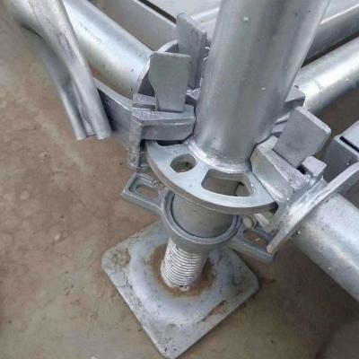 China Architecture Steel Ringlock Scaffolding Hot dip Galvanized Q235 Steel Scaffold zu verkaufen