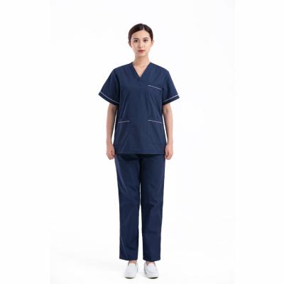 中国 Breathable Functional Stretch Scrubs Fashionable Nurse Hospital Uniform Medical Scrubs 販売のため