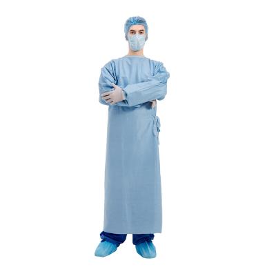 China Vestido paciente da cirurgia do OEM, vestido cirúrgico não tecido 115x127cm S à venda