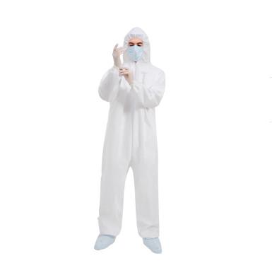 China Safety Non Sterile Disposable Protective Coverall 65gsm for sale