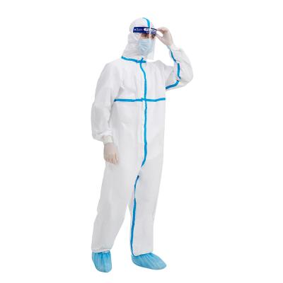 China FDA White Disposable Coveralls With Hood clinic uniform for sale