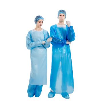 China FDA Disposable CPE Gown , 510K CPE plastic gown for sale