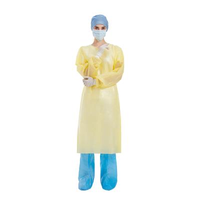 China Pp Pe Disposable Isolation Gown 510K M size 115x137cm for sale