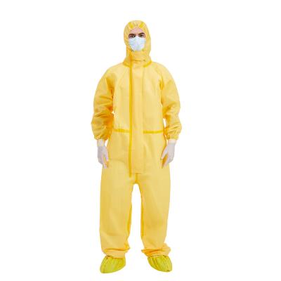 Китай костюм Coverall 65gsm Hazmat, химический устойчивый кремний Coveralls свободно продается