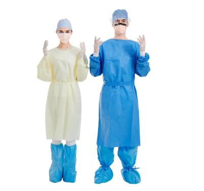 Chine robe chirurgicale jetable de 40gsm Smms pour des soins médicaux à vendre