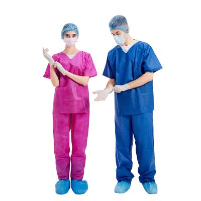 China SMS Disposable Scrub Suits , Short Sleeve Scrubs Non sterile for sale