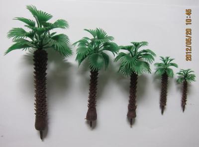 China árvores artificiais da palma da escala----palmeiras diminutas da escala, mini palmeiras falsificadas, materiais modelo à venda